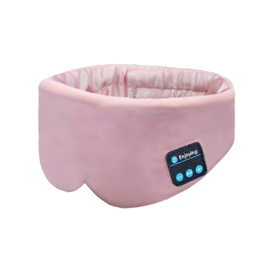 Silk Bluetooth Sleep Eye Mask Sleeping Headphoens Sidebar Pink